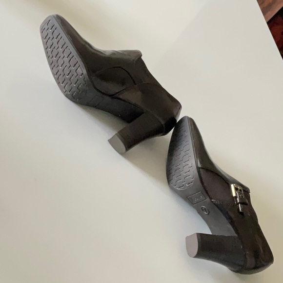 NICKEL'S Dark Metallic Brown High Heel Ankle Boot Size 7M Rachelle - Picture 5 of 9